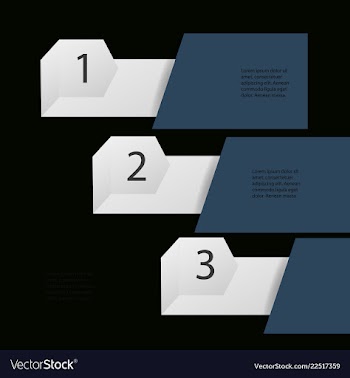 Abstract infographics number options template vector image