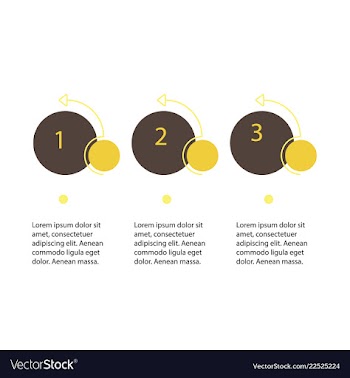 Abstract infographics number options template vector image