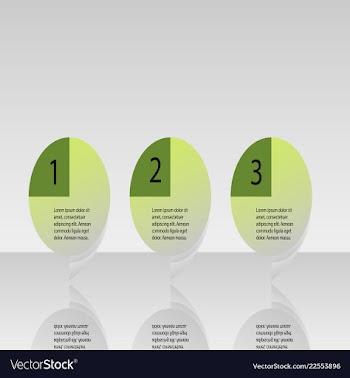 Abstract infographics number options template vector image