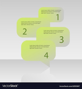 Abstract infographics number options template vector image