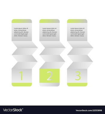 Abstract infographics number options template vector image