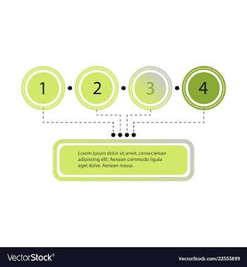 Abstract infographics number options template vector image