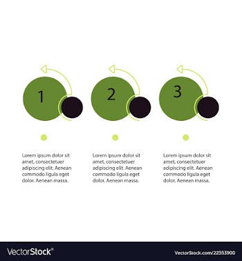 Abstract infographics number options template vector image