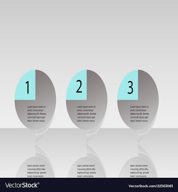 Abstract infographics number options template vector image