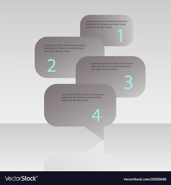 Abstract infographics number options template vector image