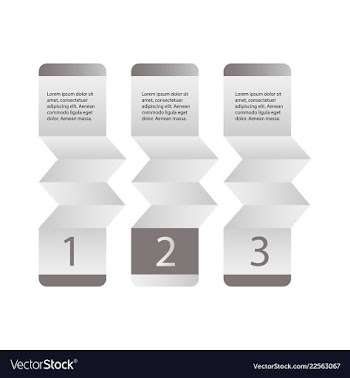 Abstract infographics number options template vector image