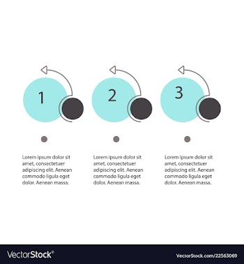 Abstract infographics number options template vector image