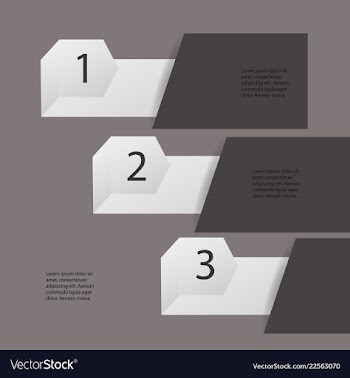 Abstract infographics number options template vector image
