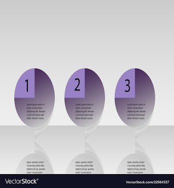 Abstract infographics number options template vector image