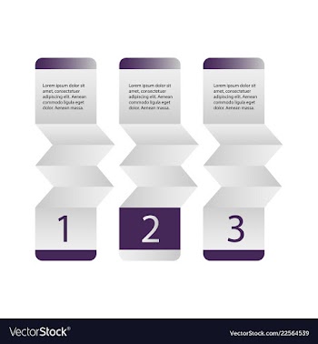 Abstract infographics number options template vector image