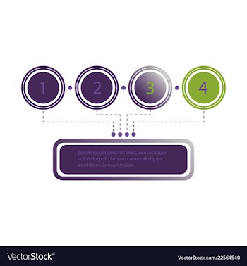 Abstract infographics number options template vector image