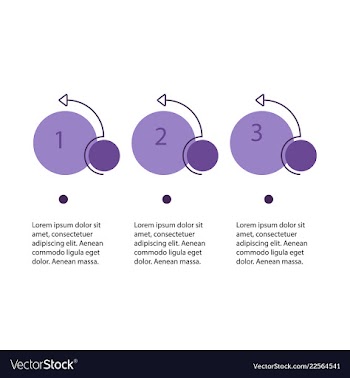 Abstract infographics number options template vector image