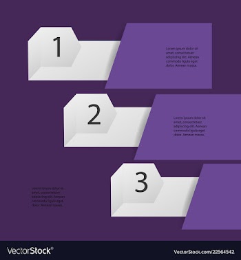Abstract infographics number options template vector image