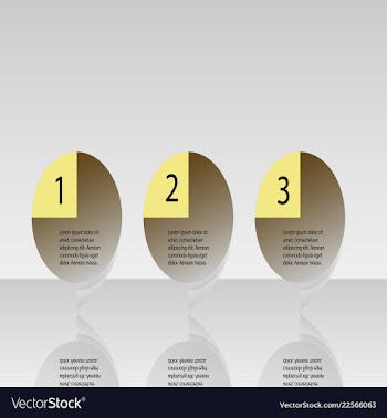 Abstract infographics number options template vector image