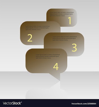 Abstract infographics number options template vector image