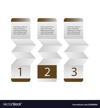 Abstract infographics number options template vector image