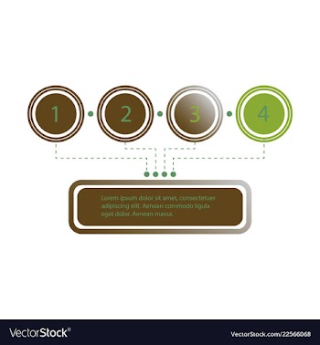 Abstract infographics number options template vector image