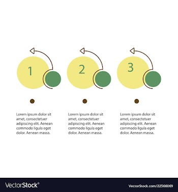Abstract infographics number options template vector image
