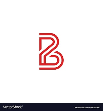 abstract initial letter p and b linked logo