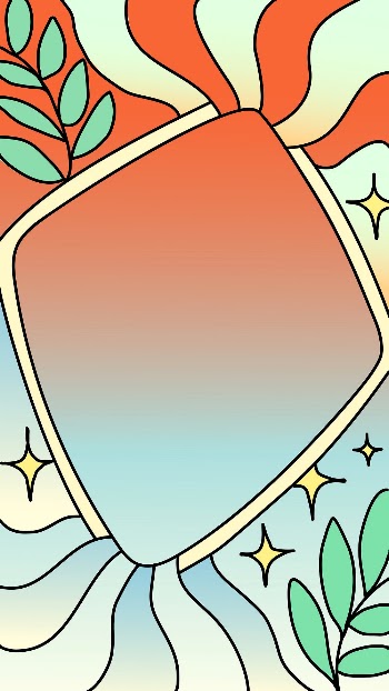 Abstract iPhone wallpaper, botanical frame | Free Vector - rawpixel