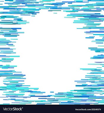 Abstract irregular horizontal rounded stripe vector image