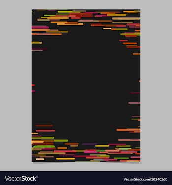 Abstract irregular horizontal rounded stripe vector image