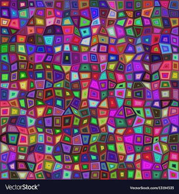 Abstract irregular rectangle mosaic background vector image