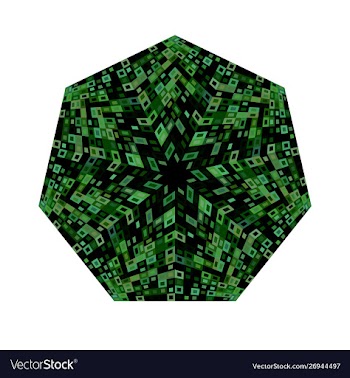 Abstract isolated colorful geometrical mosaic vector image
