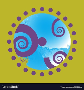 Abstract isolated colorful watercolor logo grunge vector image