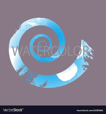 Abstract isolated colorful watercolor logo grunge vector image
