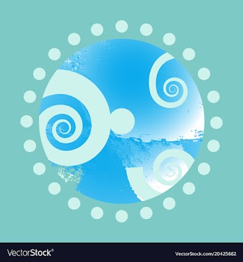 Abstract isolated colorful watercolor logo grunge vector image