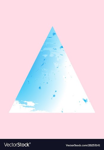 Abstract isolated colorful watercolor stain vector image