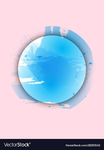 Abstract isolated colorful watercolor stain vector image