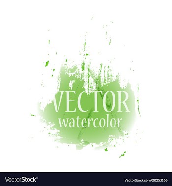 Abstract isolated colorful watercolor stain vector image