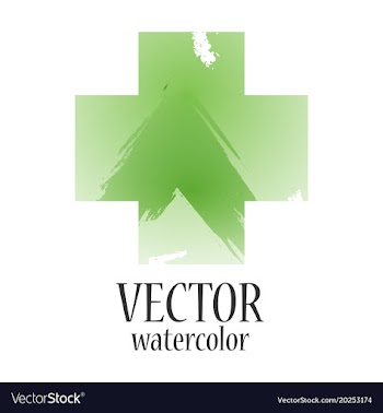 Abstract isolated colorful watercolor stain vector image
