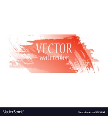Abstract isolated colorful watercolor stain vector image