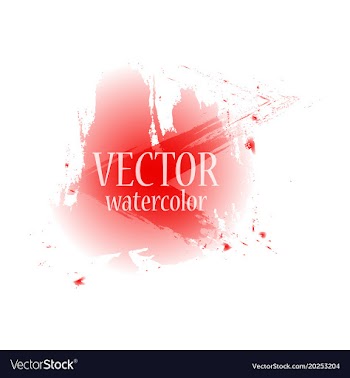 Abstract isolated colorful watercolor stain vector image