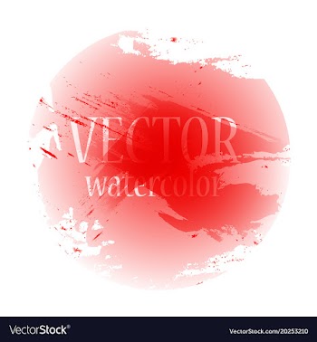 Abstract isolated colorful watercolor stain vector image