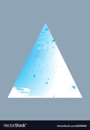 Abstract isolated colorful watercolor stain vector image