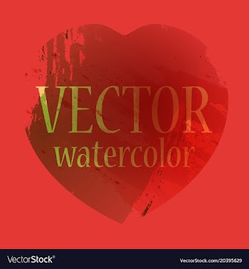 Abstract isolated colorful watercolor stain vector image