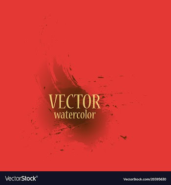 Abstract isolated colorful watercolor stain vector image