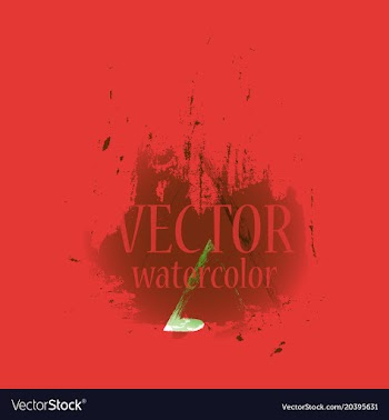 Abstract isolated colorful watercolor stain vector image