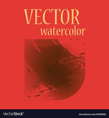 Abstract isolated colorful watercolor stain vector image