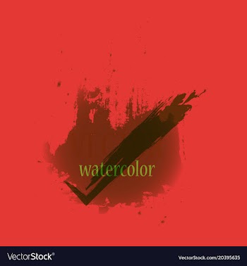 Abstract isolated colorful watercolor stain vector image