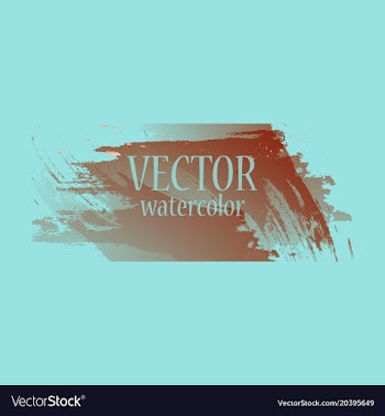 Abstract isolated colorful watercolor stain vector image