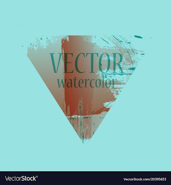 Abstract isolated colorful watercolor stain vector image