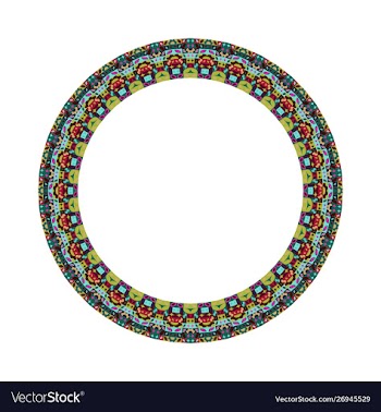 Abstract isolated geometrical colorful mosaic vector image