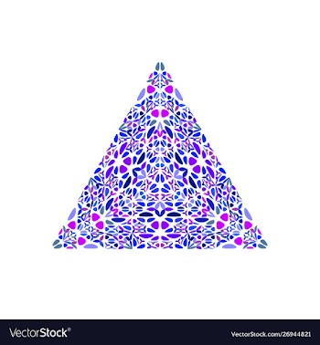 Abstract isolated geometrical ornate floral vector image