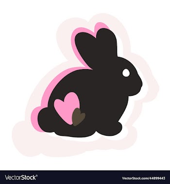abstract isolated of rabbit