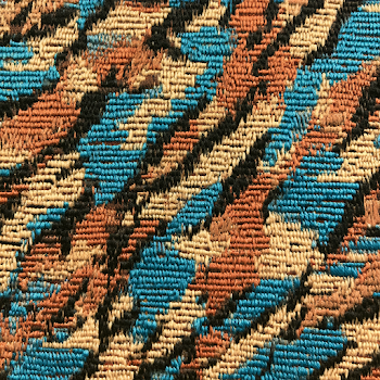 Abstract Jacquard Textile Pattern Close-Up